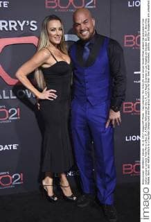 Cast member Tito Ortiz (R) and Amber Nicole Miller attend the premiere of the motion picture comedy Tyler Perry s Boo 2! .A Madea Halloween at the L.A. Live Regal Cinemas in Los Angeles on October 16, 2017. Storyline: Madea, Bam, and Hattie venture to a haunted campground and the group must run for their lives when monsters, goblins, and the boogeyman are unleashed.  LAP20171016824 PHILxMCCARTEN