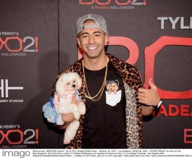October 16, 2017 - Los Angeles, California, USA - YOUSEF ERAKAT arrives on the Red Carpet for the Tyler Perry s Boo 2! A Madea Halloween Los Angeles Premiere at the L.A. Live Regal Cinemas. Los Angeles USA - ZUMAb173 20171016_zap_b173_109 Copyright: xBillyxBennightx