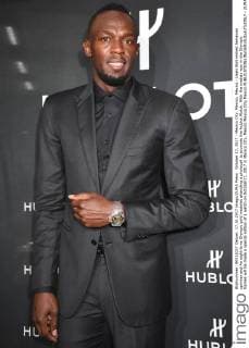 October 17, 2017 - Mexico City, Mexico, Mexico - Usain Bolt retired Jamaican sprinter and An eight-time Olympic gold medalist attending a photocall to promote the Hublot Watch. With the medals won in the Olympic Games will be made a special edition of a watch on October17, 2017 in Mexico City, Mexico Mexico City Mexico  - ZUMAn230 20171017_zaa_n230_348 Copyright: xCarlosxTischlerx