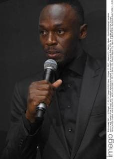 October 17, 2017 - Mexico City, Mexico, Mexico - Usain Bolt retired Jamaican sprinter and An eight-time Olympic gold medalist attending a photocall to promote the Hublot Watch. With the medals won in the Olympic Games will be made a special edition of a watch on October17, 2017 in Mexico City, Mexico Mexico City Mexico  - ZUMAn230 20171017_zaa_n230_343 Copyright: xCarlosxTischlerx