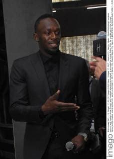 October 17, 2017 - Mexico City, Mexico, Mexico - Usain Bolt retired Jamaican sprinter and An eight-time Olympic gold medalist attending a photocall to promote the Hublot Watch. With the medals won in the Olympic Games will be made a special edition of a watch on October17, 2017 in Mexico City, Mexico Mexico City Mexico  - ZUMAn230 20171017_zaa_n230_344 Copyright: xCarlosxTischlerx