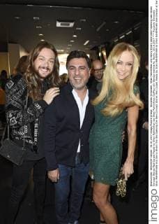 Riccardo Simonetti Shan RAHIMKHAN and Jenny Elvers the the Opening the New Concept Stores Red Carpet Ready by Shan RAHIMKHAN at Shan RAHIMKHAN Hairdresser at Gendarmenmarkt Berlin 18 10 2017 Foto:xF.xKernx xFuturexImage