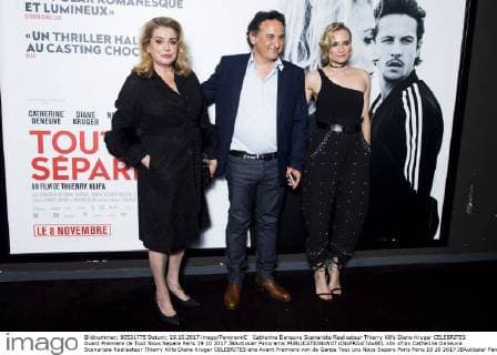 Catherine Deneuve Scenariste Realisateur Thierry Klifa Diane Kruger CELEBRITES Avant Premiere de Tout Nous Separe Paris 19 10 2017 JBAutissier Panoramic 