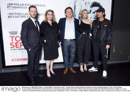 Nicolas Duvauchelle Catherine Deneuve Scenariste Realisateur Thierry Klifa Diane Kruger Nekfeu CELEBRITES Avant Premiere de Tout Nous Separe Paris 19 10 2017 JBAutissier Panoramic 
