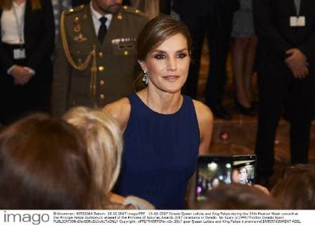 19-10-2017 Oviedo Queen Letizia and King Felipe during the 26th Musical Week concert at the Principe Felipe Auditorium ahaead of the Princess of Asturias Awards 2017 ceremony in Oviedo. No Spain (c) PPE Thorton Oviedo Spain  Copyright: xPPE THORTONx