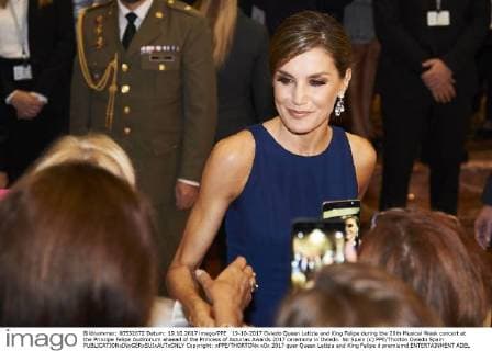 19-10-2017 Oviedo Queen Letizia and King Felipe during the 26th Musical Week concert at the Principe Felipe Auditorium ahaead of the Princess of Asturias Awards 2017 ceremony in Oviedo. No Spain (c) PPE Thorton Oviedo Spain  Copyright: xPPE THORTONx