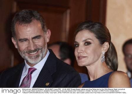19-10-2017 Oviedo Queen Letizia and King Felipe during the 26th Musical Week concert at the Principe Felipe Auditorium ahaead of the Princess of Asturias Awards 2017 ceremony in Oviedo. No Spain (c) PPE Thorton Oviedo Spain  Copyright: xPPE THORTONx