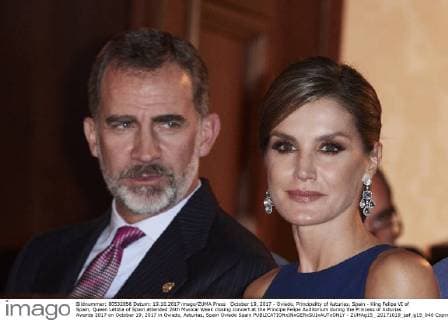 October 19, 2017 - Oviedo, Principality of Asturias, Spain - King Felipe VI of Spain, Queen Letizia of Spain attended 26th Musical Week closing concert at the Principe Felipe Auditorium during the Princess of Asturias Awards 2017 on October 19, 2017 in Oviedo, Asturias, Spain Oviedo Spain  - ZUMAg15_ 20171019_zaf_g15_046 Copyright: xJackxAbuinx