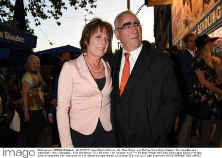 Dr Theo Waigel with Wife Irene Epple Waigel Premiere Bavaria Sagenhaft Film Television Cinema Sendlinger goal Munich 19 October 2017