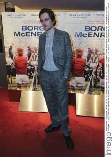 Sverrir Gudnason at the premiere of the movie Borg McEnroe, in Paris on October 19, 2017. Sverrir Gudnason Paris France  555593