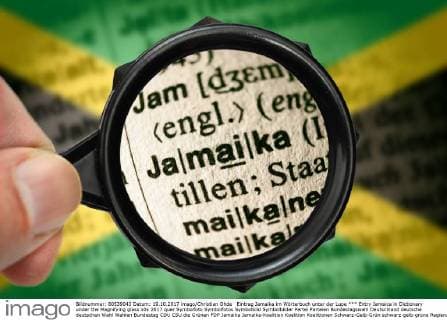Eintrag Jamaika im WÃ¶rterbuch unter der Lupe *** Entry Jamaica in Dictionary under the Magnifying glass ** NUR FUER REDAKTIONELLE ZWECKE ** EDITORIAL USE ONLY **