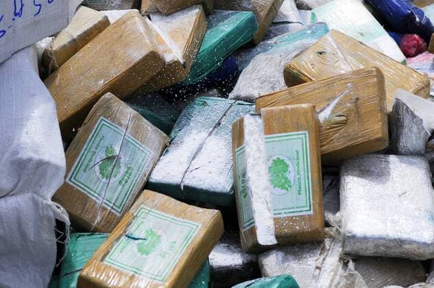 A view of drug packets that were burnt by the Panamanian National Police in Panama City, Panama, 20 October 2016. The National Police of Panama burnt 6.2 tonnes of drugs, most of them cocaine, seized this month as part of an operation to destory illicit substances. Panamanian authorities incinerate 6.2 tonnes of drugs !ACHTUNG: NUR REDAKTIONELLE NUTZUNG!  Copyright: xArturoxWongx PAN003 20171020-636441350028950112