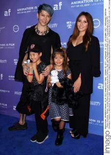 October 20, 2017 - Hollywood, CA, U.S. - 20 October 2017 - Hollywood, California - Miyavi Ishihara, Melody, Lovelie Miyavi Ishihara and Jewelie Aoi Ishihara. Ã¢â‚¬oeThe BreadwinnerÃ¢â‚¬Â U.S. Premiere held at the TCL Chinese 6 Theatre in Hollywood. Photo Credit: AdMedia Hollywood U.S. - ZUMAa123 20171020_zaa_a123_198 Copyright: xAdmediax