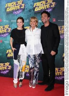 Lena Schömann Producer Uschi Glass and Bora Dagtekin Director World premiere Fack JU Göhte 3 Mathäser Filmpalast Film Cinema Television Munich 22 October 2017
