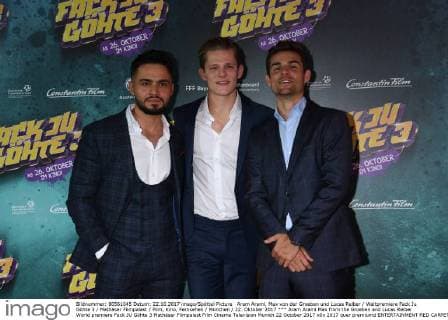 Aram Arami Max from the Groeben and Lucas Reiber World premiere Fack JU Göhte 3 Mathäser Filmpalast Film Cinema Television Munich 22 October 2017