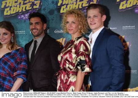 Jella Haase Elyas M«Barek Katja Riemann and Max from the Groeben World premiere Fack JU Göhte 3 Mathäser Filmpalast Film Cinema Television Munich 22 October 2017