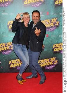 Adnan Maral with Wife Franziska Film premiere from Fack JU Goehte 3 in Mathaeser Filmpalast in Munich at 22 10 2017