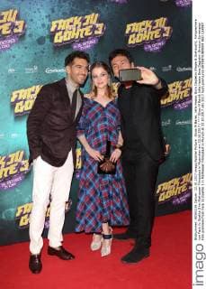 Elyas M Barek Jella Haase Bora Dagtekin Director Screenplay Film premiere from Fack JU Goehte 3 in Mathaeser Filmpalast in Munich at 22 10 2017
