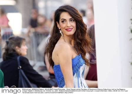 Amal Clooney at the Premiere of Paramount Pictures Suburbicon held at the Regency Village Theater in Westwood, CA, October 22, 2017.  Copyright: xJosephxMartinezx 33462_084JM