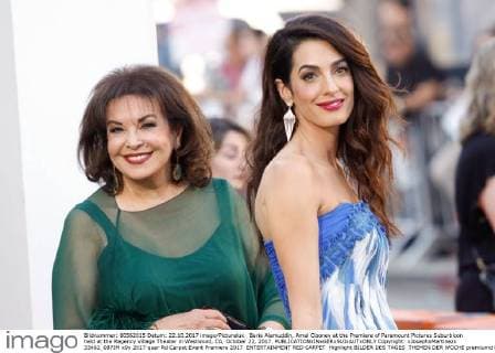 Baria Alamuddin, Amal Clooney at the Premiere of Paramount Pictures Suburbicon held at the Regency Village Theater in Westwood, CA, October 22, 2017.  Copyright: xJosephxMartinezx 33462_087JM