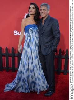 Director producer writer George Clooney and his wife, human rights attorney Amal Clooney attend the premiere of his new motion picture crime thriller Suburbicon at the Regency Village Theatre in the Westwood section of Los Angeles on October 22, 2017. Storyline: Suburbicon is a peaceful, idyllic suburban community with affordable homes and manicured lawnsÉthe perfect place to raise a family, and in the summer of 1959, the Lodge family is doing just that. But the tranquil surface masks a disturbing reality, as husband and father Gardner Lodge (Matt.Damon) must navigate the townÕs dark underbelly of betrayal, deceit, and violence. This is a tale of.very flawed people making very bad choices. This is Suburbicon.  LAP2017102207 JIMxRUYMEN