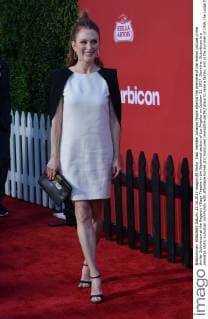 Cast member Julianne Moore attends the premiere of the motion picture crime thriller Suburbicon at the Regency Village Theatre in the Westwood section of Los Angeles on October 22, 2017. Storyline: Suburbicon is a peaceful, idyllic suburban community with affordable homes and manicured lawnsÉthe perfect place to raise a family, and in the summer of 1959, the Lodge family is doing just that. But the tranquil surface masks a disturbing reality, as husband and father Gardner Lodge (Matt.Damon) must navigate the townÕs dark underbelly of betrayal, deceit, and violence. This is a tale of.very flawed people making very bad choices. This is Suburbicon.  LAP2017102210 JIMxRUYMEN