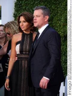 Premiere du film Suburbicon a Los Angeles. 22 October 2017 - Los Angeles, California - Luciana Barroso Damon and Matt Damon. Suburbicon Premiere held at the Regency Village Theatre in Los Angeles. Photo Credit: AdMedia 221694 AdMedia Starface 2017-10-22 CA Los Angeles Etats-Unis  Copyright: xAdMediax STAR_221694_007