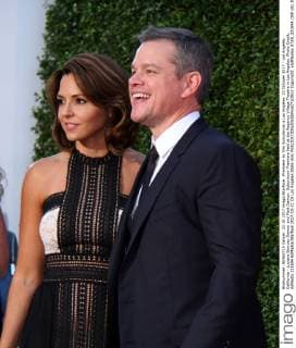 Premiere du film Suburbicon a Los Angeles. 22 October 2017 - Los Angeles, California - Luciana Barroso Damon and Matt Damon. Suburbicon Premiere held at the Regency Village Theatre in Los Angeles. Photo Credit: AdMedia 221694 AdMedia Starface 2017-10-22 CA Los Angeles Etats-Unis  Copyright: xAdMediax STAR_221694_008