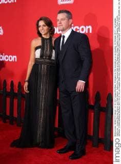 Premiere du film Suburbicon a Los Angeles. 22 October 2017 - Los Angeles, California - Luciana Barroso Damon and Matt Damon. Suburbicon Premiere held at the Regency Village Theatre in Los Angeles. Photo Credit: AdMedia 221694 AdMedia Starface 2017-10-22 CA Los Angeles Etats-Unis  Copyright: xAdMediax STAR_221694_061