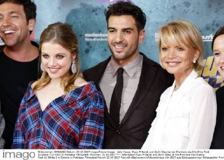 Jella Haase Elyas M Barek and Uschi Glass at the Premiere the Cinema Fack JU Göhte 3 in Cinema in Mathäser Filmpalast Munich 22 10 2017 Foto:xD.xBedrosianx xFuturexImage