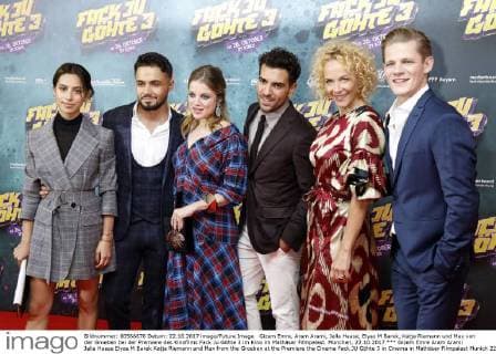 Gizem Emre Aram Arami Jella Haase Elyas M Barek Katja Riemann and Max from the Groeben at the Premiere the Cinema Fack JU Göhte 3 in Cinema in Mathäser Filmpalast Munich 22 10 2017 Foto:xD.xBedrosianx xFuturexImage