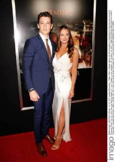 Miles Teller, Keleigh Sperry at the Premiere of DreamWorks Pictures and Universal Pictures Thank You For Your Service held at Regal L.A. Live Theater in Los Angeles, CA, October 23, 2017.  Copyright: xJosephxMartinezx 33463_010JM