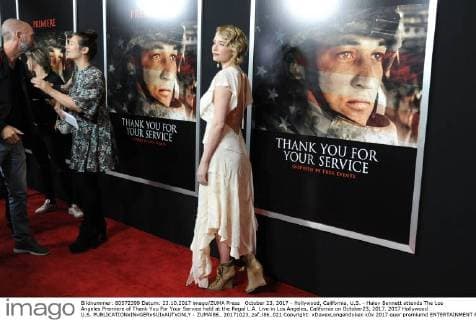 October 23, 2017 - Hollywood, California, U.S. - Haley Bennett attends The Los Angeles Premiere of Thank You For Your Service held at the Regal L.A. Live in Los Angeles, California on October23, 2017. 2017 Hollywood U.S. - ZUMAl86_ 20171023_zaf_l86_021 Copyright: xDavexLongendykex