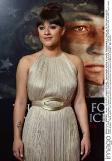 Keisha Castle-Hughes arrives for the premiere of Thank You for Your Service at the Regal L.A. LIVE in Los Angeles on October 23, 2017.  LAP20171023708 CHRISTINExCHEW