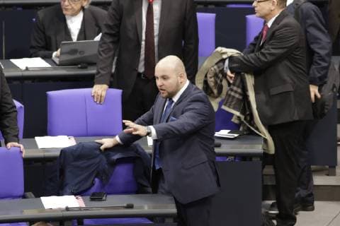 Markus Frohnmaier, MdB vor Beginn der konstituierenden Sitzung des 19. Bundestages, DEU, Berlin, 24.10.2017