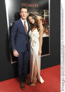 The premiere of Thank You For Your Service at the Regal LA Live Stadium 14 on October 23, 2017 in Los Angeles, California. Miles Teller;Keleigh Sperry Los Angeles United States  556477