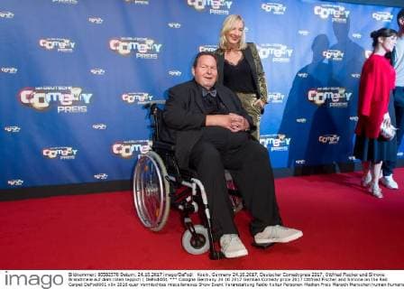 Cologne Germany 24 10 2017 German Comedy price 2017 Ottfried Fischer and Simone on the Red Carpet DeFodi001