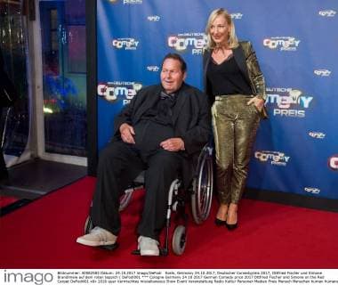Cologne Germany 24 10 2017 German Comedy price 2017 Ottfried Fischer and Simone on the Red Carpet DeFodi001