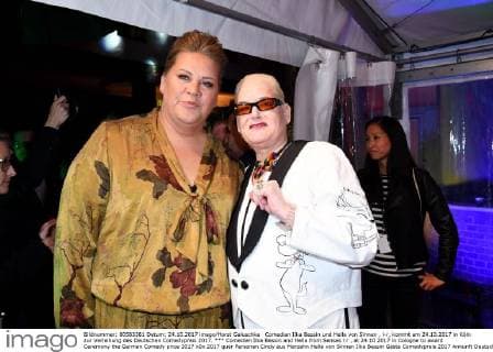 Comedian Ilka Bessin and Hella from Senses l r , at 24 10 2017 in Cologne to award Ceremony the German Comedy price 2017