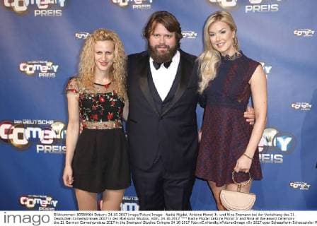 Nadia Migdal Antoine Monot Jr and Nina at the award Ceremony the 21 German Comedypreises 2017 in the Brainpool Studios Cologne 24 10 2017 Foto:xC.xHardtx xFuturexImage