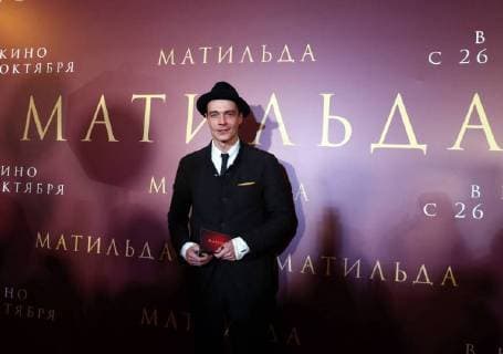 MOSCOW, RUSSIA - OCTOBER 24, 2017: Actor Maxim Matveyev attends the Moscow premiere of Alexei Uchitel s historical drama film Matilda at the Karo 11 Oktyabr Cinema. Vyacheslav Prokofyev TASS  TS066669