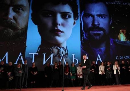 MOSCOW, RUSSIA - OCTOBER 24, 2017: Director Alexei Uchitel at the Moscow premiere of his historical drama film Matilda at the Karo 11 Oktyabr Cinema. Vyacheslav Prokofyev TASS  TS06666F