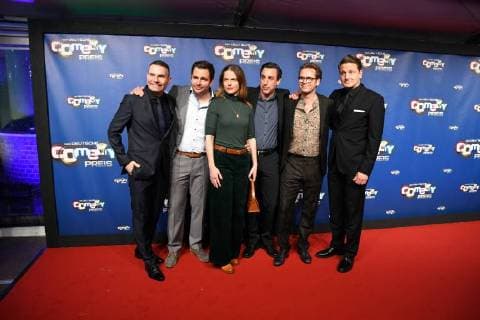 Carsten Shrub Paul Sedlmeir Isabell Polak Alexander Schubert Matthias Matschke and Holger House floor , at 24 10 2017 in Cologne to award Ceremony the German Comedy price 2017