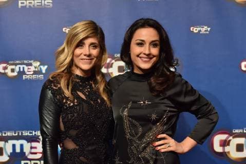 Presenter Panagiota Petridou Nina Moghaddam , at 24 10 2017 in Cologne to award Ceremony the German Comedy price 2017