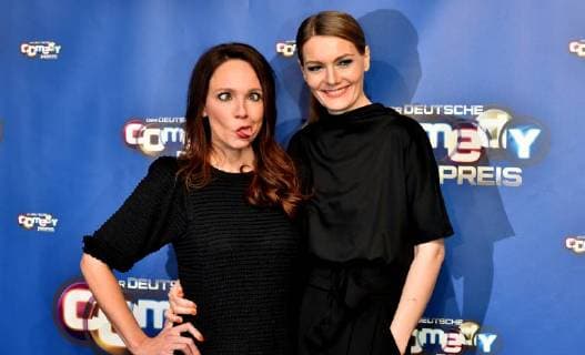 Comedian Carolin Kebekus and Martina Hill l r , at 24 10 2017 in Cologne to award Ceremony the German Comedy price 2017