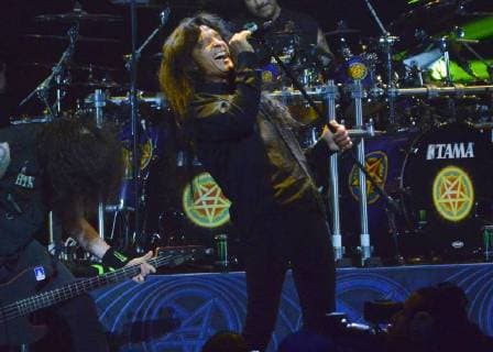 October 25, 2017 - Los Angeles, California, USA - ANTHRAX performs at the Loudwire Music Awards at The Novo by Microsoft. Los Angeles USA - ZUMAb173 20171025_zap_b173_006 Copyright: xBillyxBennightx