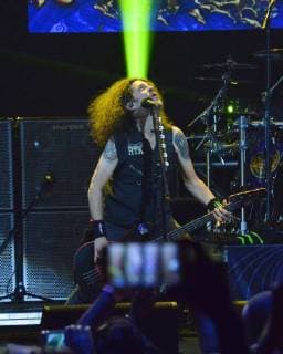 October 25, 2017 - Los Angeles, California, USA - ANTHRAX performs at the Loudwire Music Awards at The Novo by Microsoft. Los Angeles USA - ZUMAb173 20171025_zap_b173_004 Copyright: xBillyxBennightx
