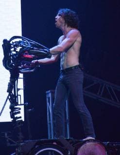 October 24, 2017 - Los Angeles, California, USA - JONNY HAWKINS of NOTHING MORE performs at the Loudwire Music Awards at The Novo by Microsoft. Los Angeles USA - ZUMAb173 20171024_zap_b173_076 Copyright: xBillyxBennightx