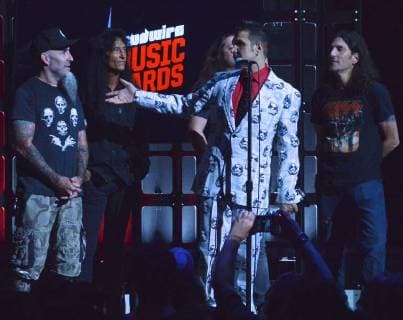 October 24, 2017 - Los Angeles, California, USA - ANTHRAX attends the Loudwire Music Awards at The Novo by Microsoft. Los Angeles USA - ZUMAb173 20171024_zap_b173_079 Copyright: xBillyxBennightx