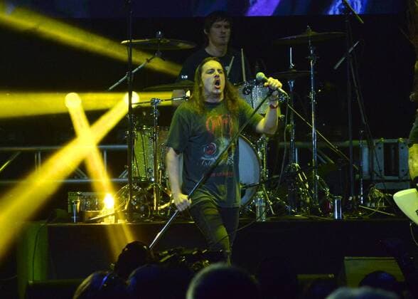 October 24, 2017 - Los Angeles, California, USA - RILEY GALE of POWER TRIP perfroms at the Loudwire Music Awards at The Novo by Microsoft. Los Angeles USA - ZUMAb173 20171024_zap_b173_093 Copyright: xBillyxBennightx